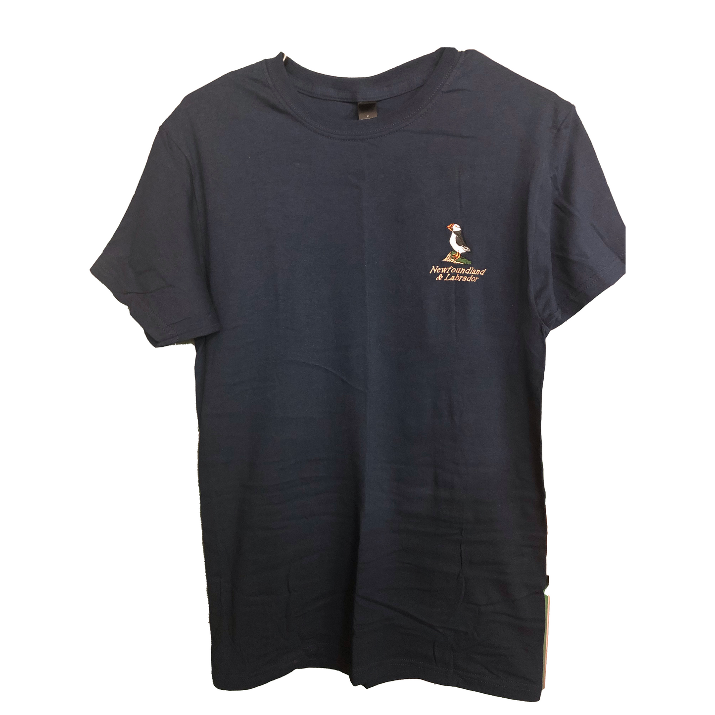Adult Unisex T-shirt Embroidered Puffin