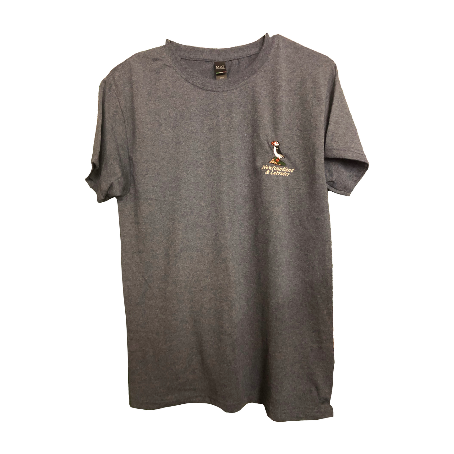 Adult Unisex T-shirt Embroidered Puffin