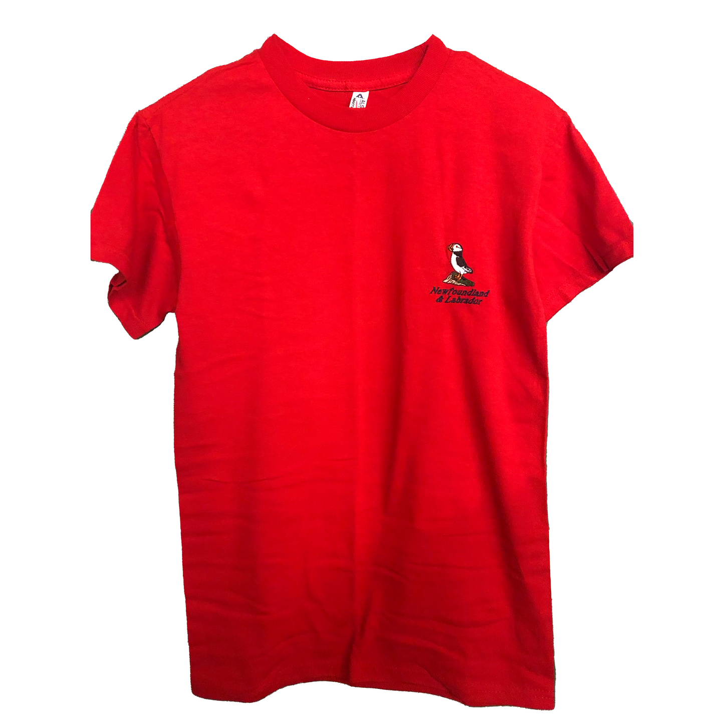 Adult Unisex T-shirt Embroidered Puffin