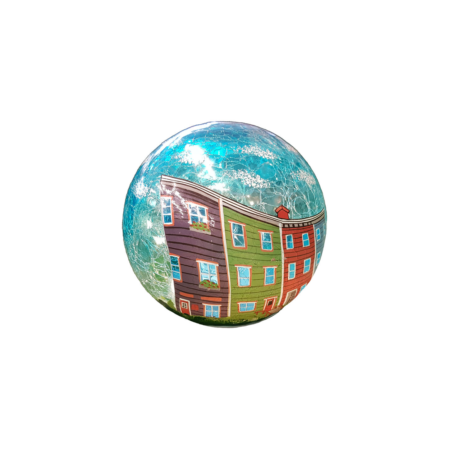 Glass Figures with Led Light Jellybean Row houses