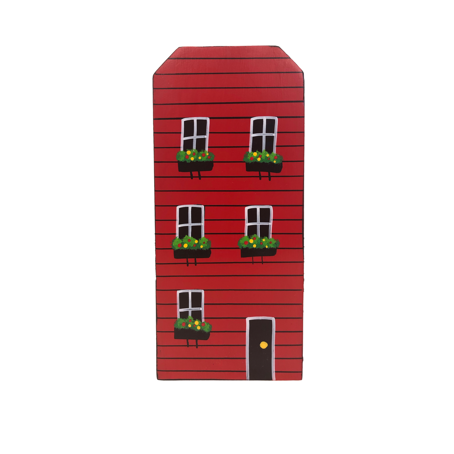 Hand-Painted Jelly Been Row House Paper Towel Holder - 3 colors