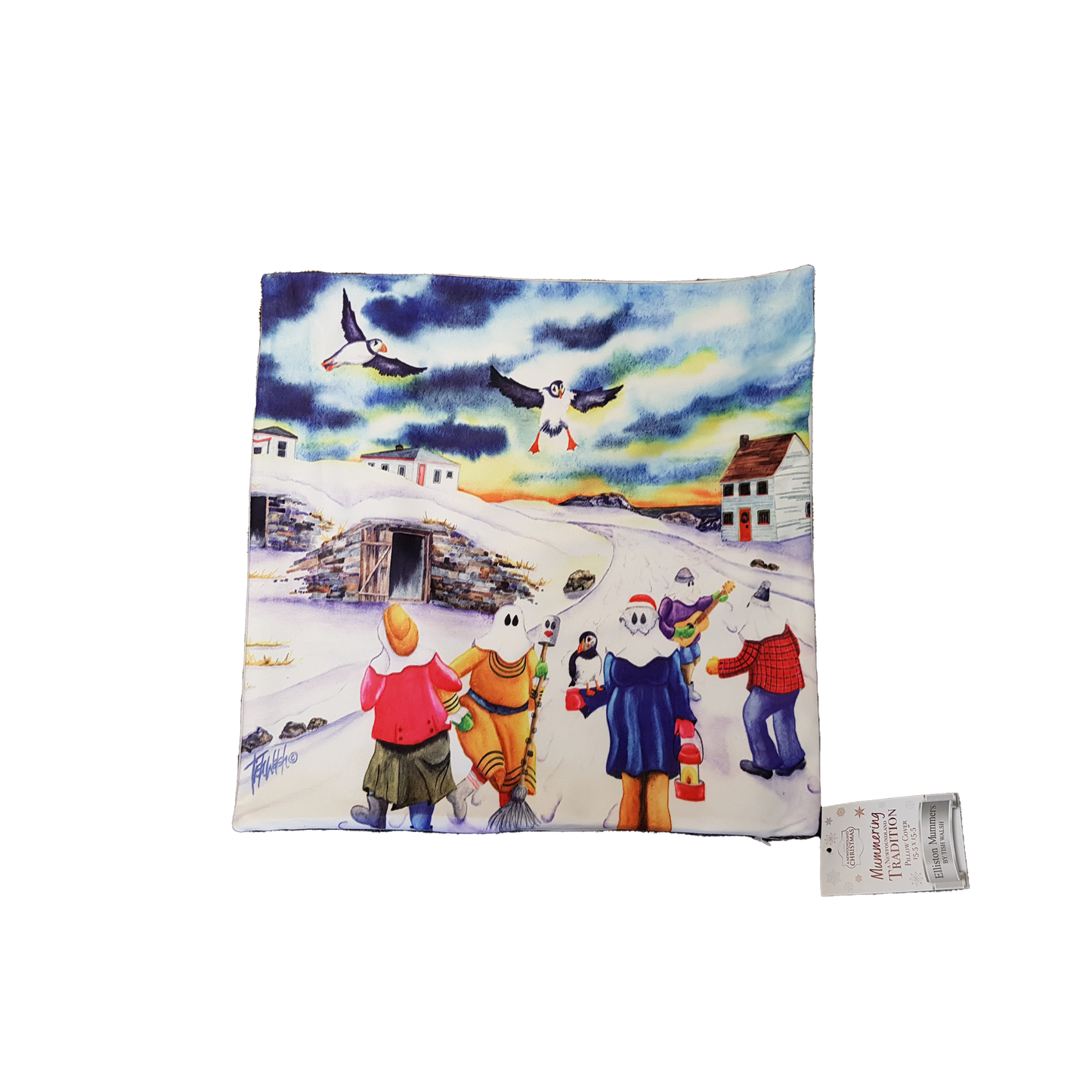 Mummers Pillow Cover