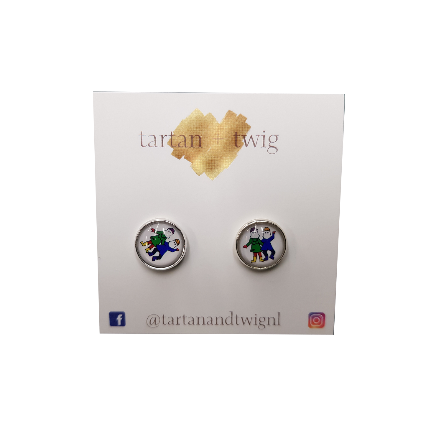 Tartan Twig Mummers Earrings
