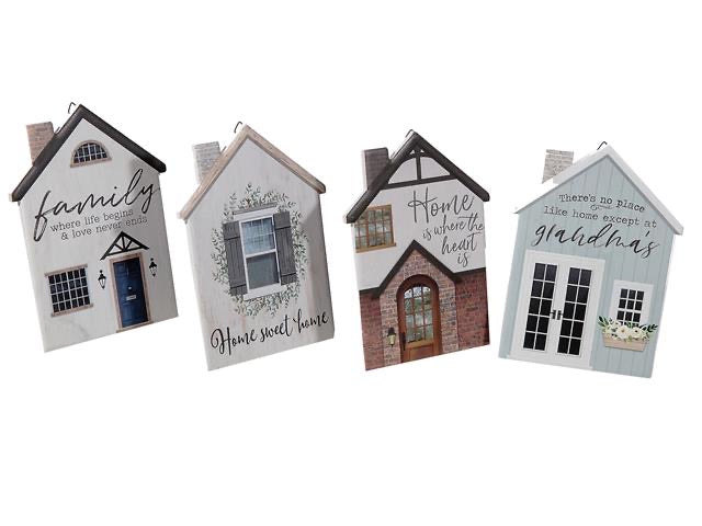Ceramic House Shaped Sign