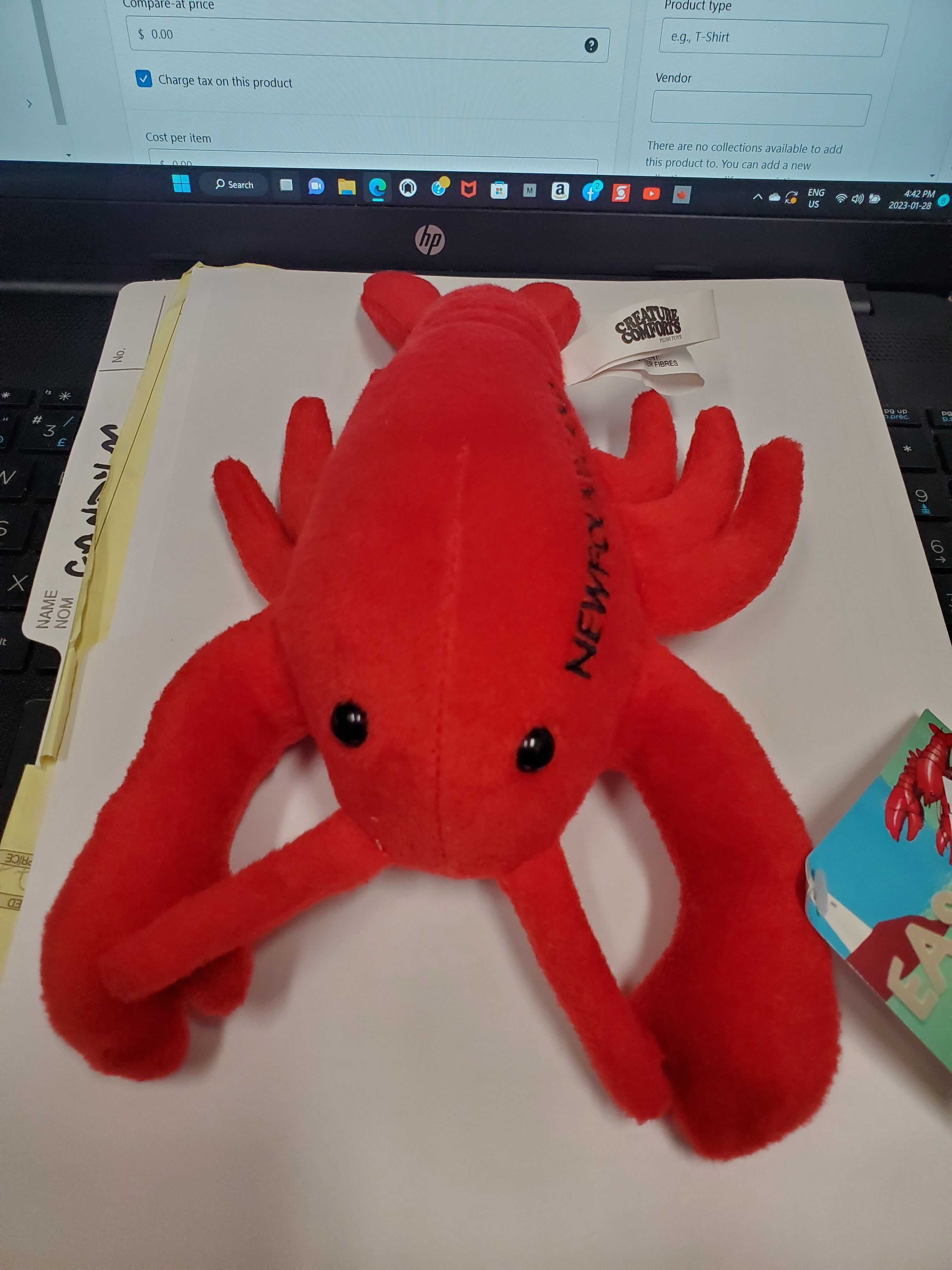 Plush Lobsters 10 in