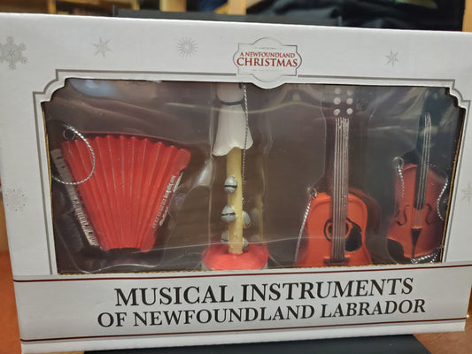 Mummers Musical Instruments Christmas Decorations - 4 pack