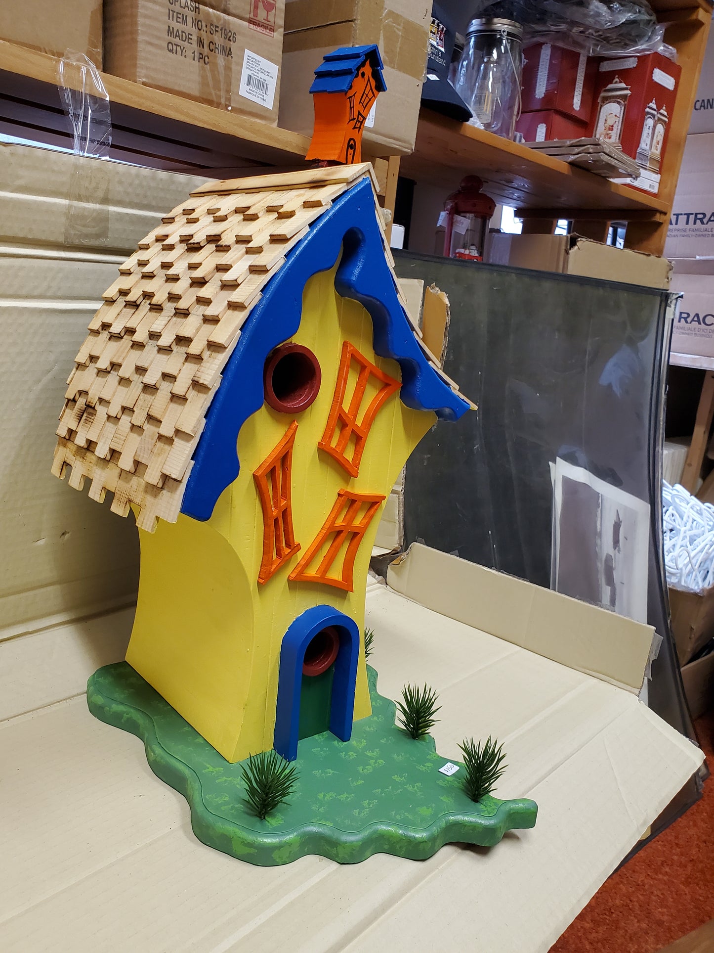Bird House...guy needs a square...LOL