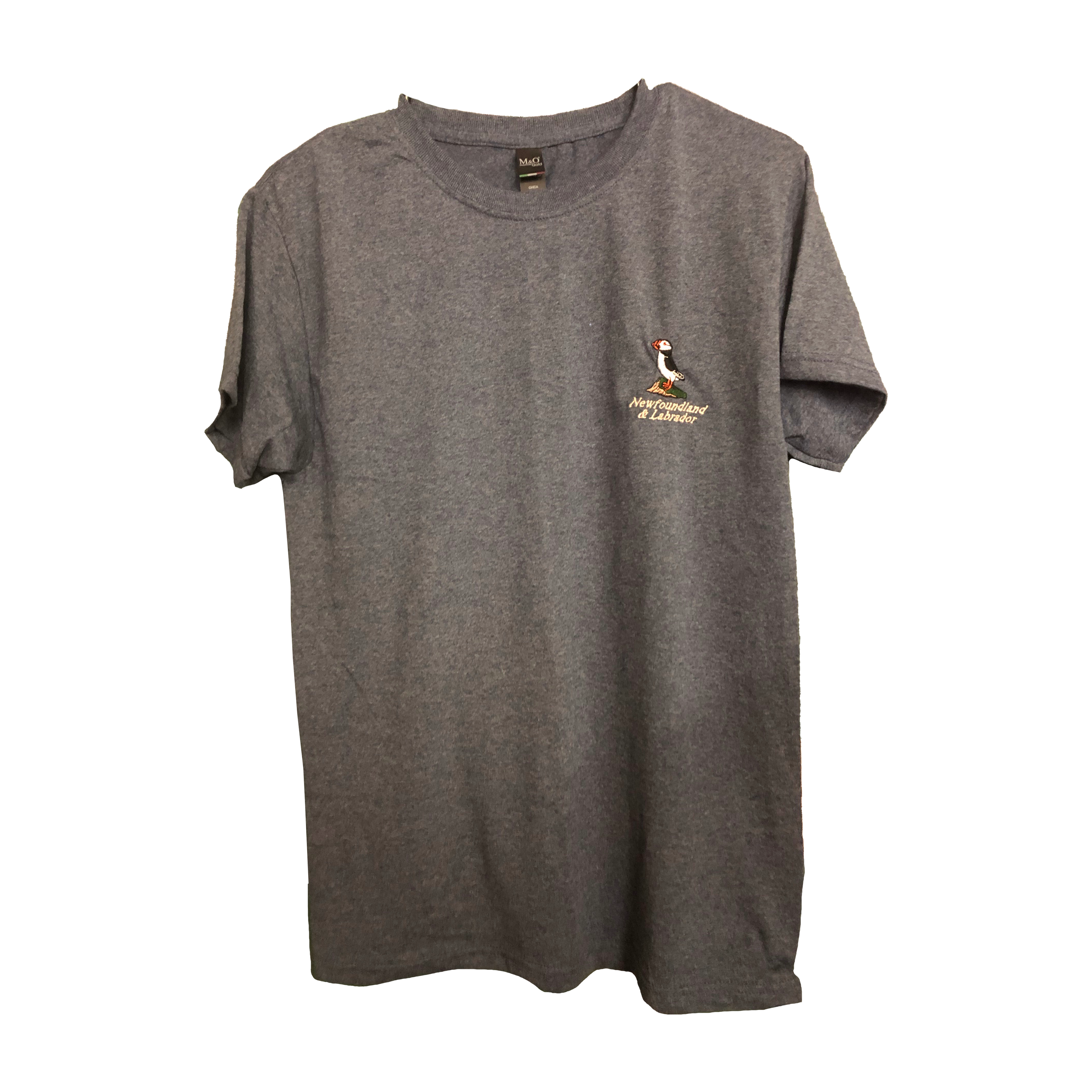 Adult Unisex T-shirt Embroidered Puffin