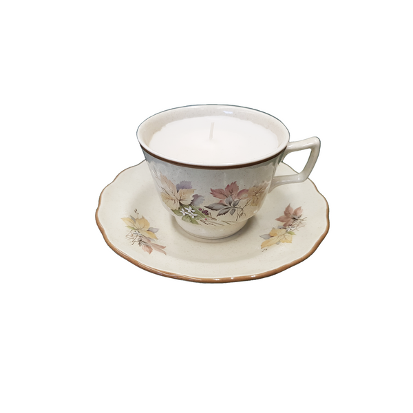 Candles in Vintage Cups