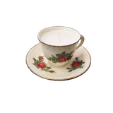Candles in Vintage Cups
