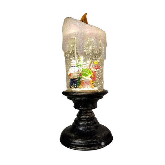 Christmas Mummers Decoration Vintage Candle Light