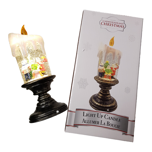 Christmas Mummers Decoration Vintage Candle Light