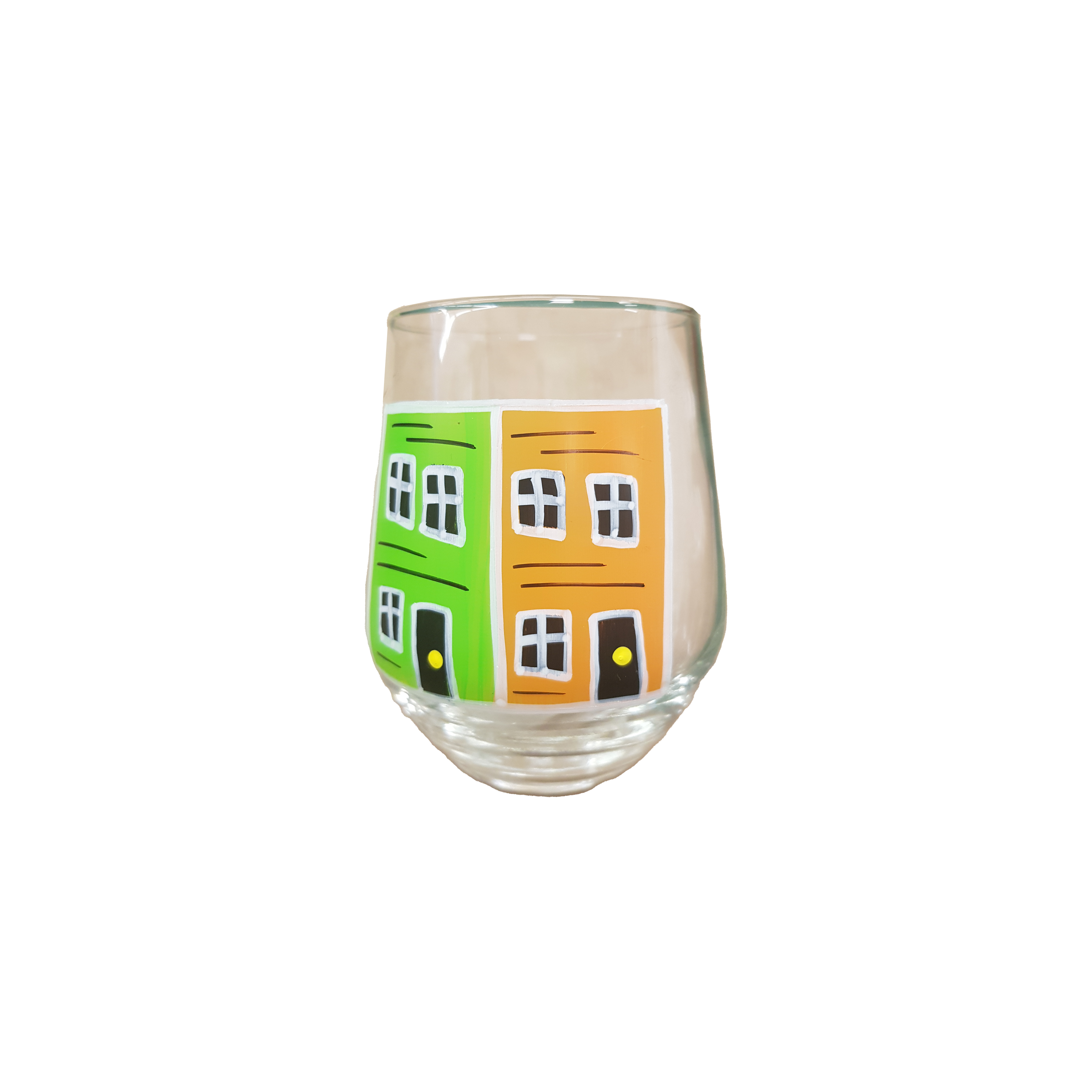 Row House Stemless Wine Glass
