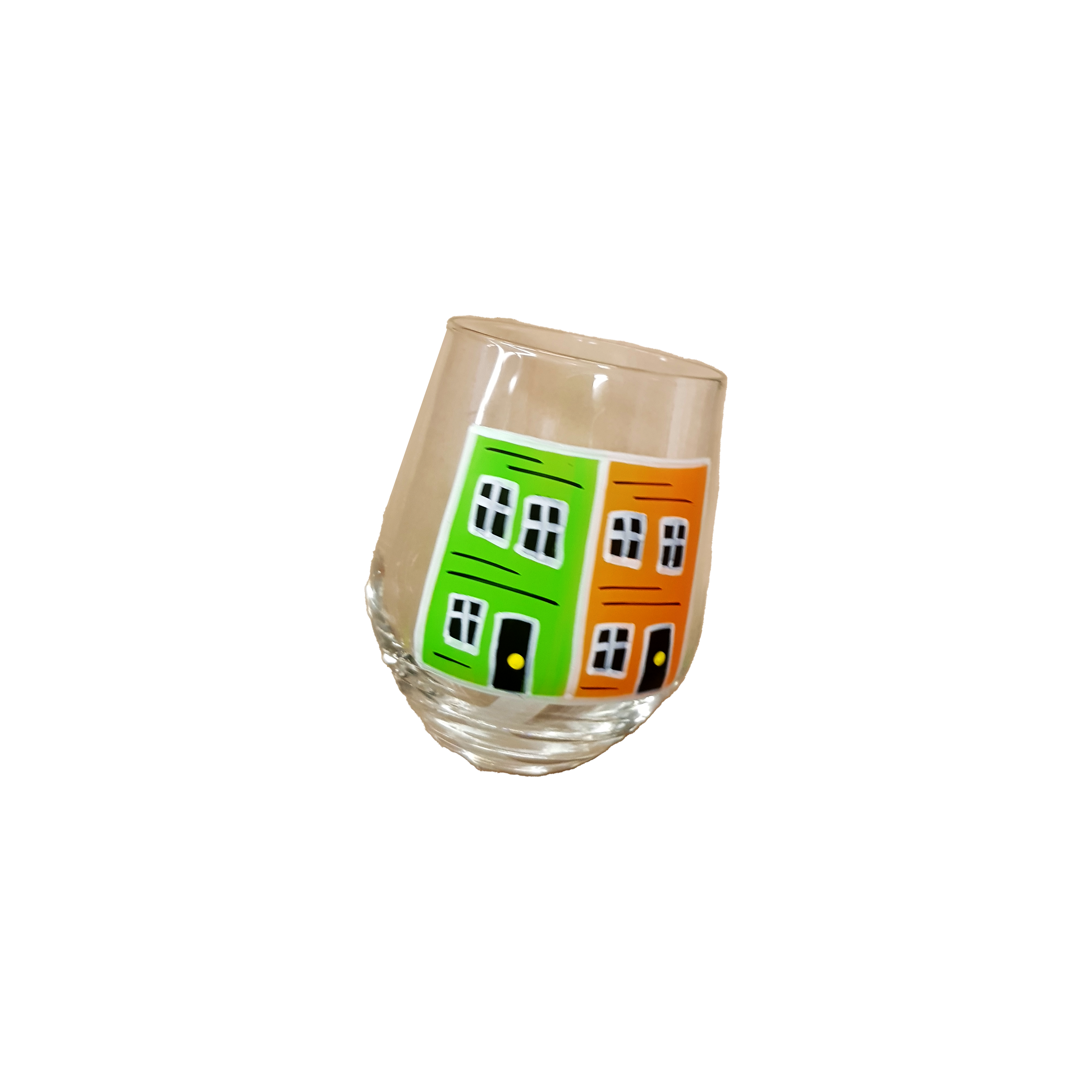 Row House Stemless Wine Glass