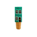 Hand-Painted Row House Wine Cork