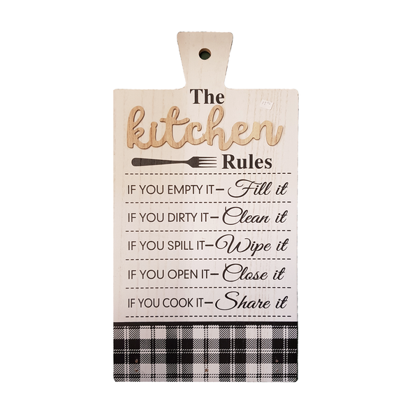 Kitchen Rules Sign