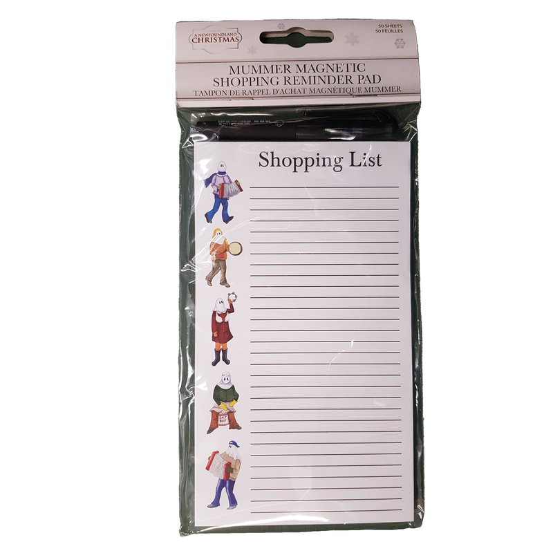 Mummers Shopping List