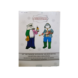 Newfoundland Christmas Mummers Window Silhouet Lighted Decoration