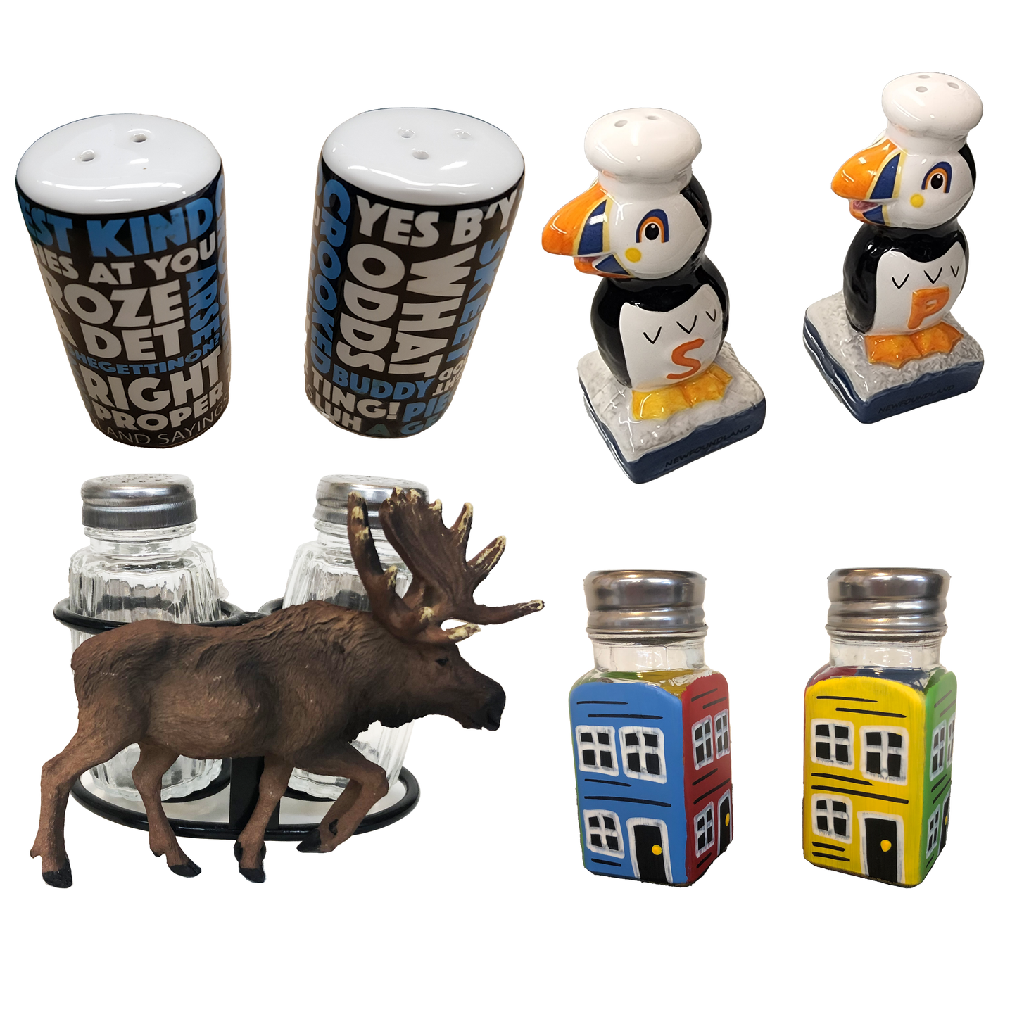 Newfoundland Salt and Pepper Shakers The Tickle Trunk NL