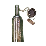 Solar Led Light Bottle Glass Green