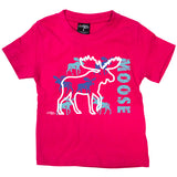 Childrens Moose T-shirt with Newfoundland Labrador Script