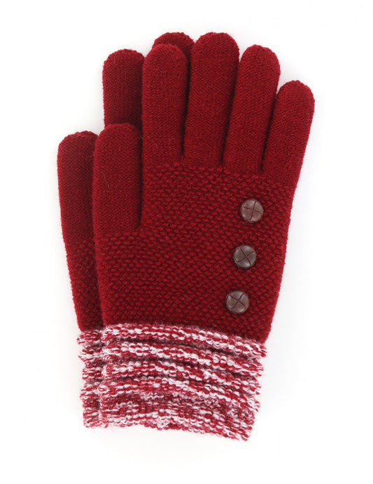Britts Knits Ladies Fleece Lined Knit Gloves - Available in 6 Colors