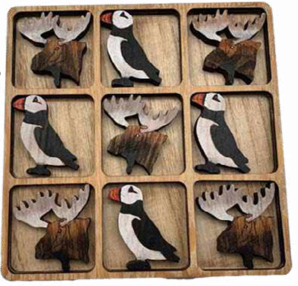 Puffin and Moose Tic-Tac-Toe