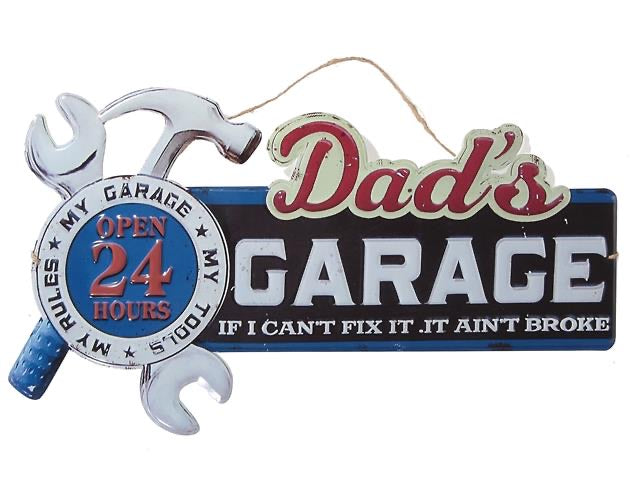 Dad’s Garage If I Can’t Fix It Metal Wall Sign