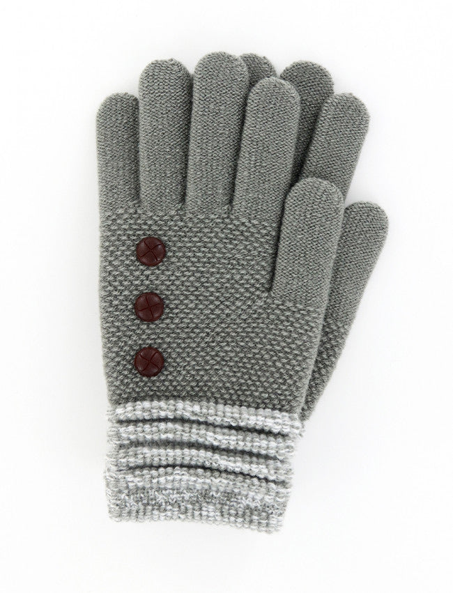 Britts Knits Ladies Fleece Lined Knit Gloves - Available in 6