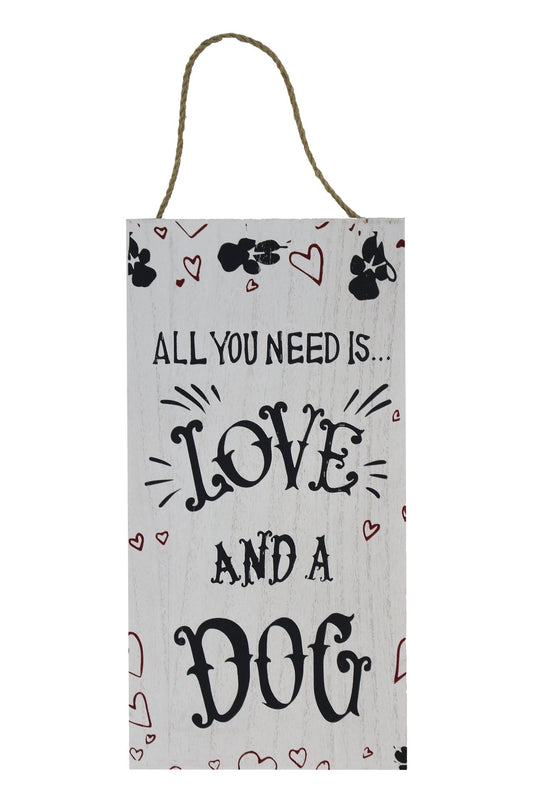 Love and a Dog Sign