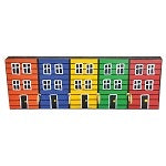 Hand-Painted Jellybean Row House Key Hooks