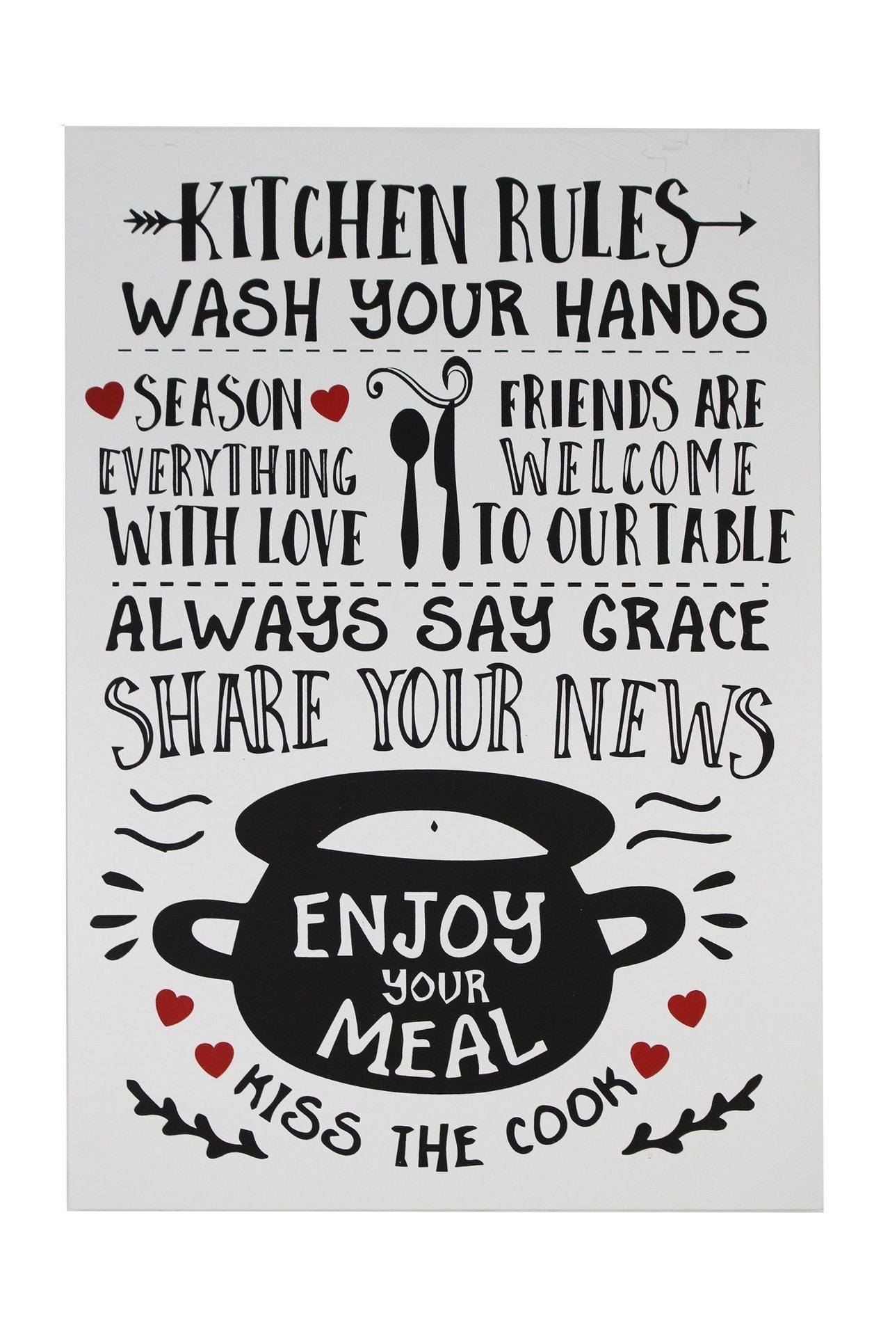 Kitchen Rules Sign