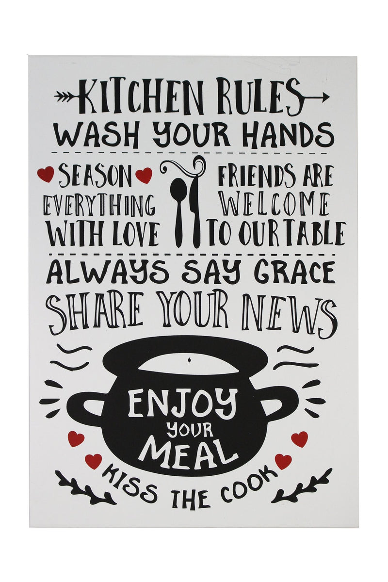 Kitchen Rules Sign
