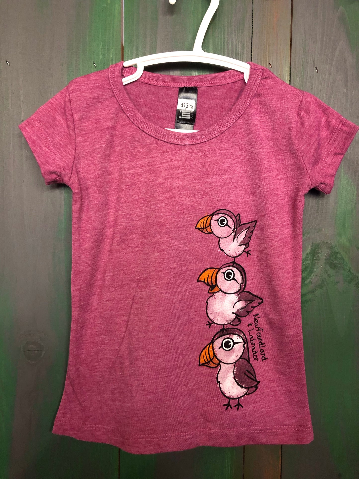 Girls T-shirt 3 Puffin Design