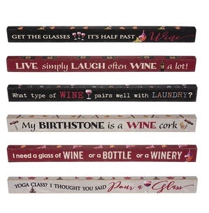Wine Sayings Shelf Sitter