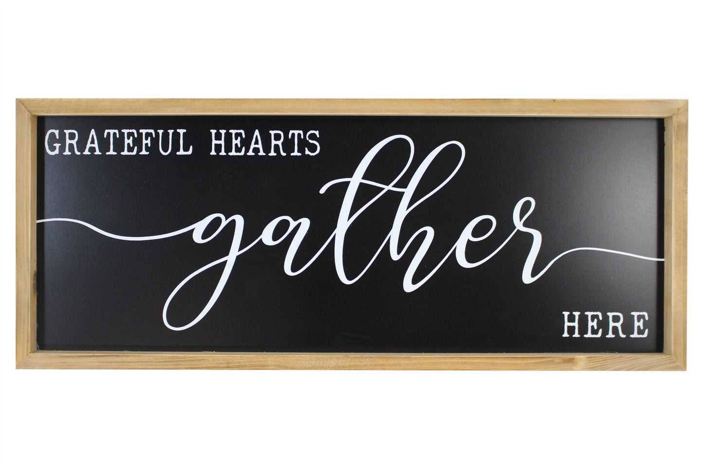 Grateful Hearts Gather Here Wall Sign
