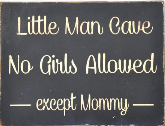 Little Man Cave Sign