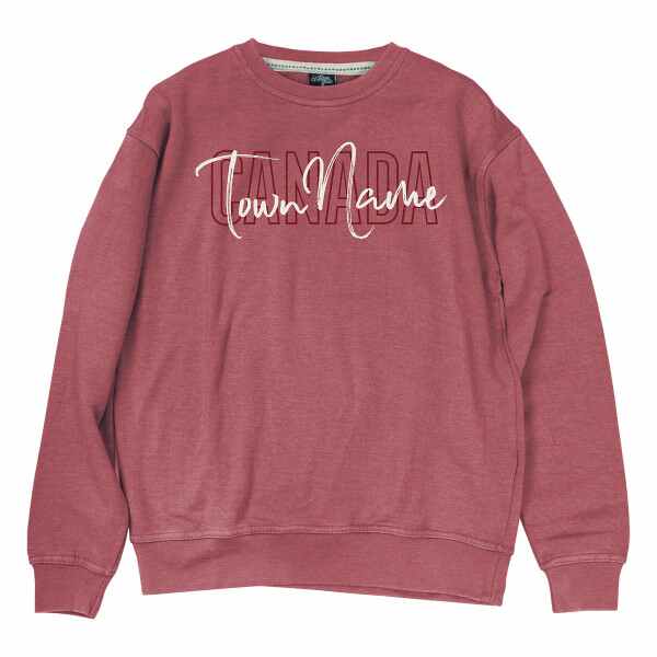 Adults Puff Print Crewneck Sweater