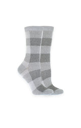 Ladies Plaid Crew Socks