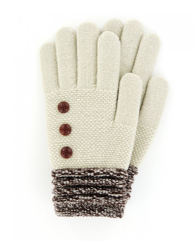 Britts Knits Ladies Fleece Lined Knit Gloves - Available in 6 Colors