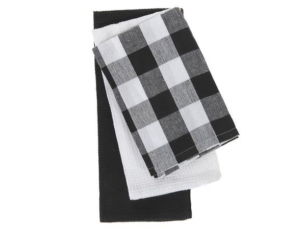 White Buffalo Plaid Kitchen Set 3 Pc.