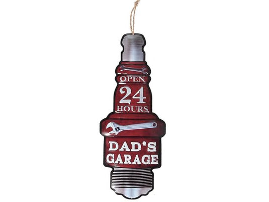 24 Hours Dads Garage Wall Sign