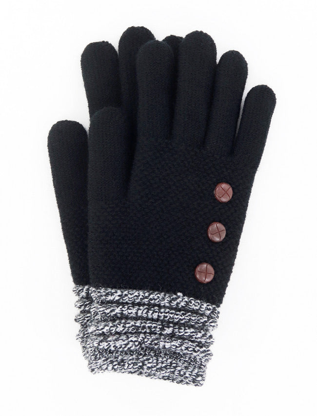 Britts Knits Ladies Fleece Lined Knit Gloves - Available in 6 Colors
