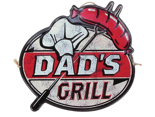 Dad’s Grill Metal Wall Sign